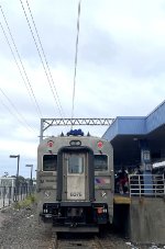 NJT Comet V Cab Car # 6078 sits on the rear of NJT Train # 4351 at Long Branch Station 